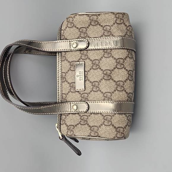 Gucci Monogram Micro Mini Joy Boston Metallic - Picture 1 of 16